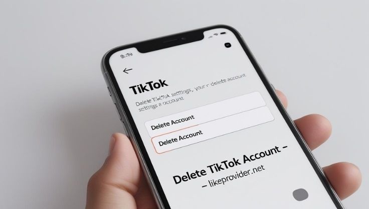 delete tiktok account