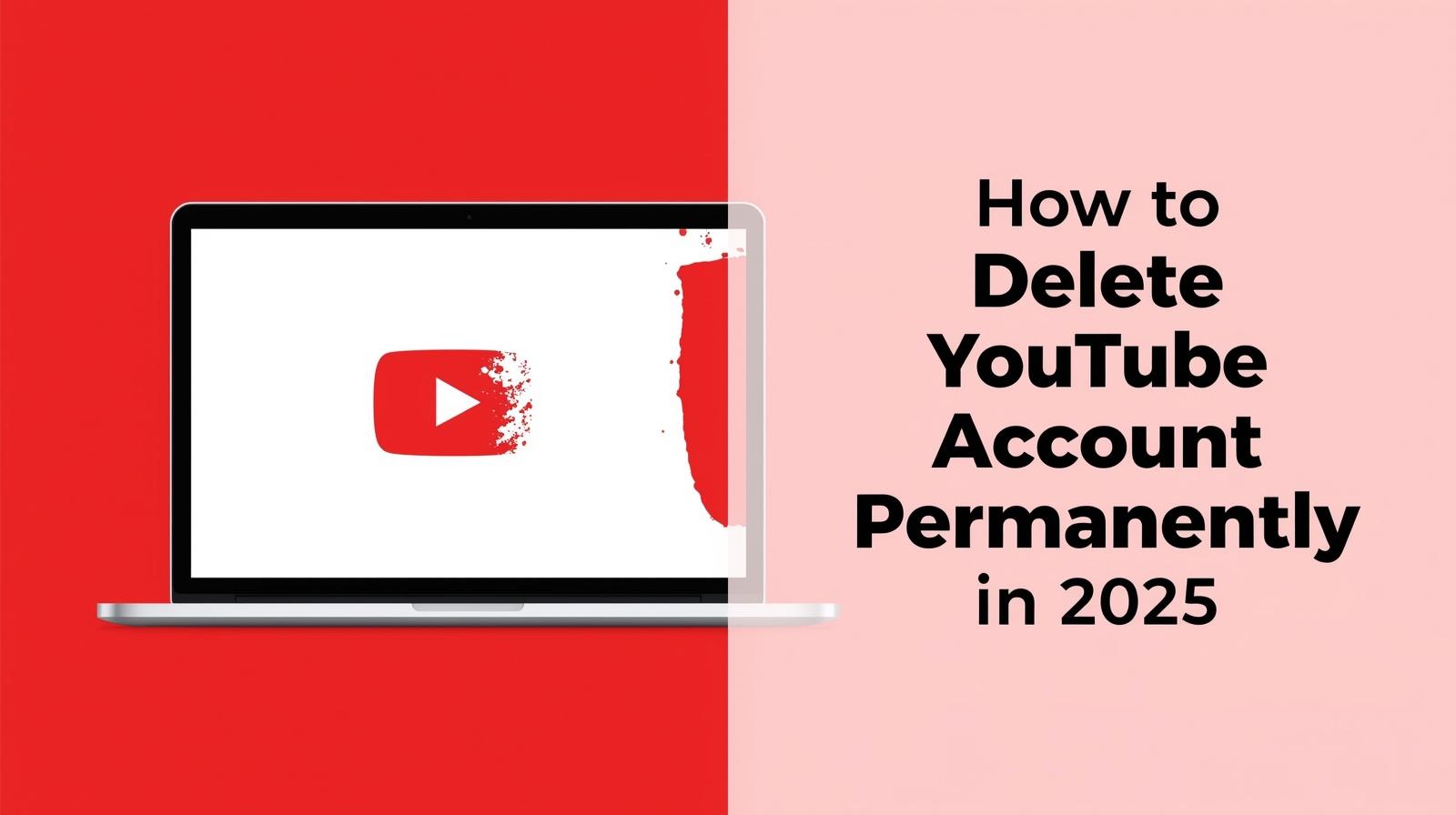 how to delete YouTube account