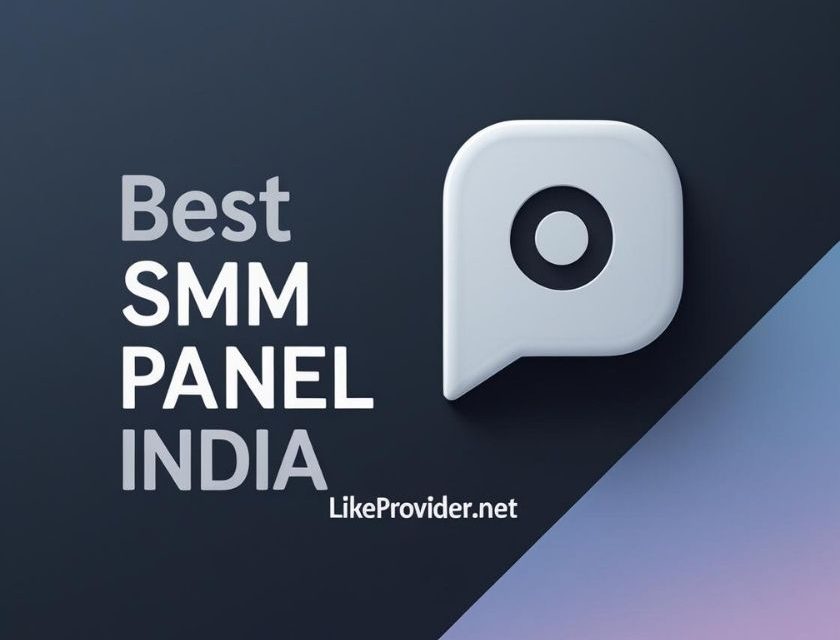 Best SMM panel India banner showing social media dashboard icon with Likeprovider.net branding – 2025 design