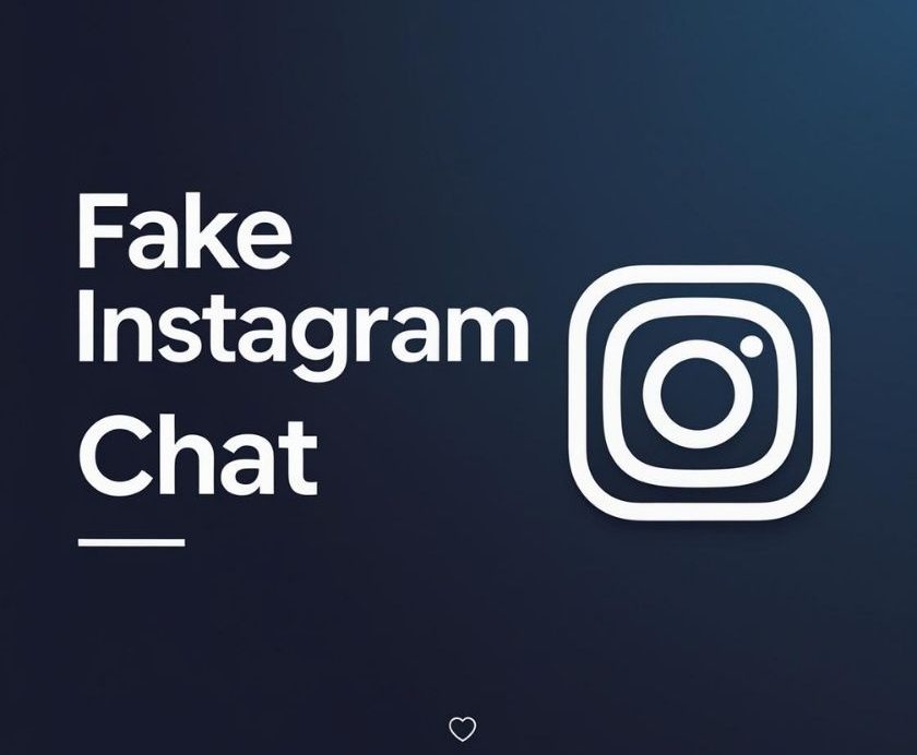 Realistic preview of a fake Instagram chat interface created for social media content or pranks – likeprovider.net branding below