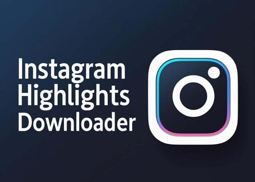 instagram highlights downloader icon with modern UI