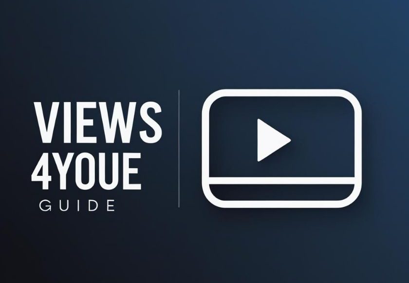 Views4You guide image with play icon and dark background, designed for YouTube growth blog content