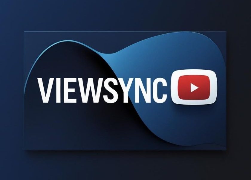 ViewSync logo with play button, representing synchronized YouTube video streaming.