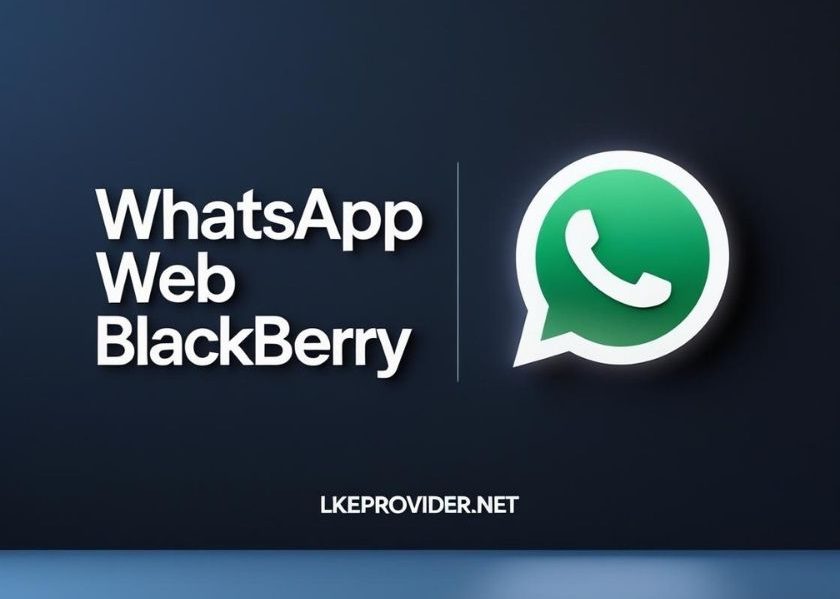 whatsapp web blackberry interface on mobile screen with BlackBerry logo 2025
