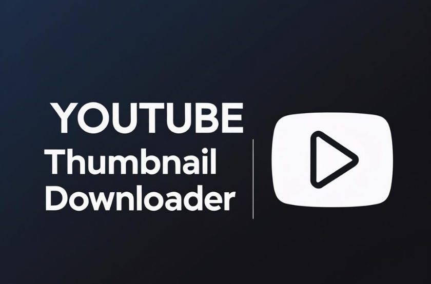 YouTube thumbnail downloader interface with download icon and video preview
