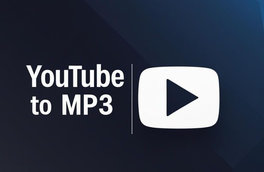 YouTube to MP3 converter interface showing a video being converted to audio