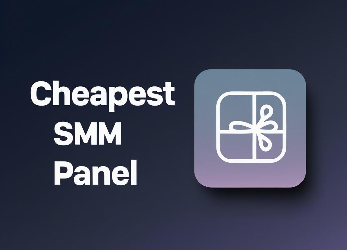 Cheapest SMM Panel banner showing affordable social media marketing services in 2025
