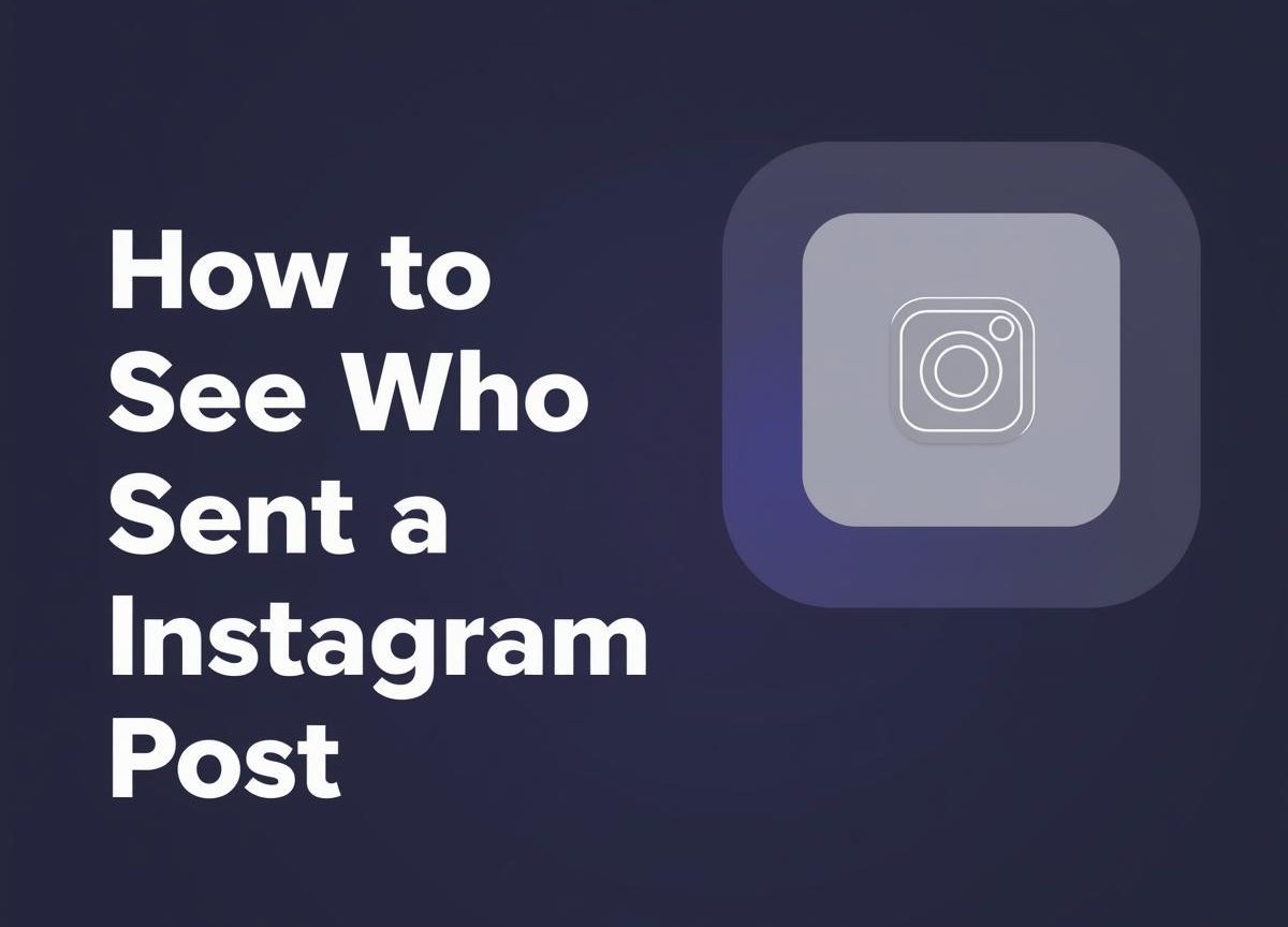 How to see who sent your Instagram post 2025 guide banner with Instagram icon and Likeprovider.net