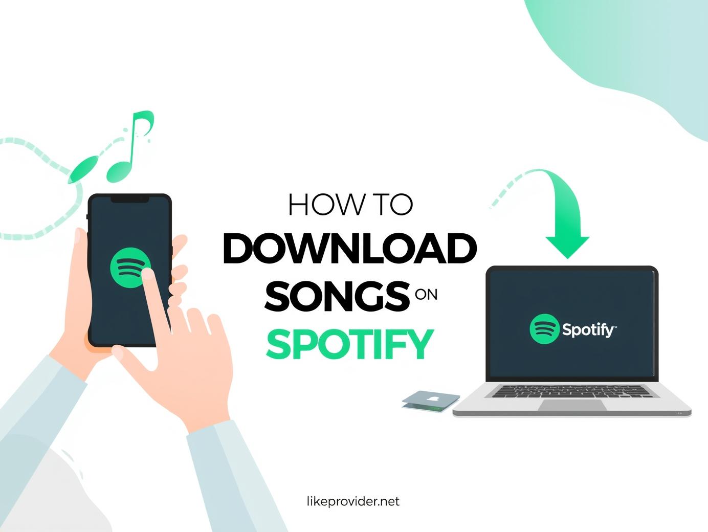 how to download songs on Spotify banner likeprovider.net