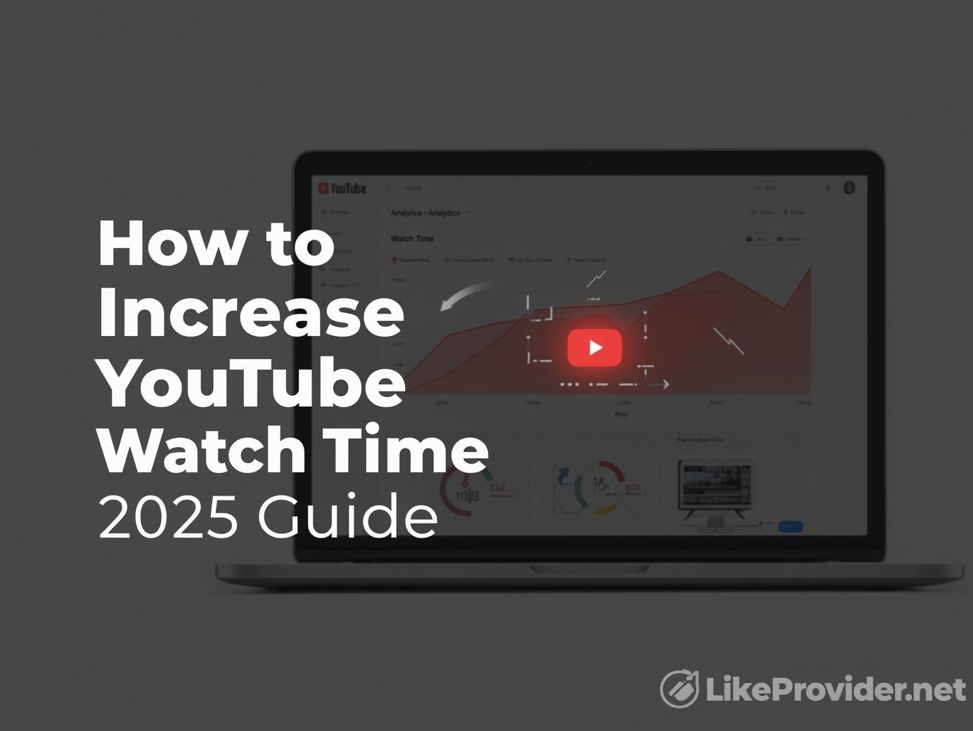 How to increase YouTube watch time – 2025 guide with analytics dashboard and growth chart – LikeProvider.net
