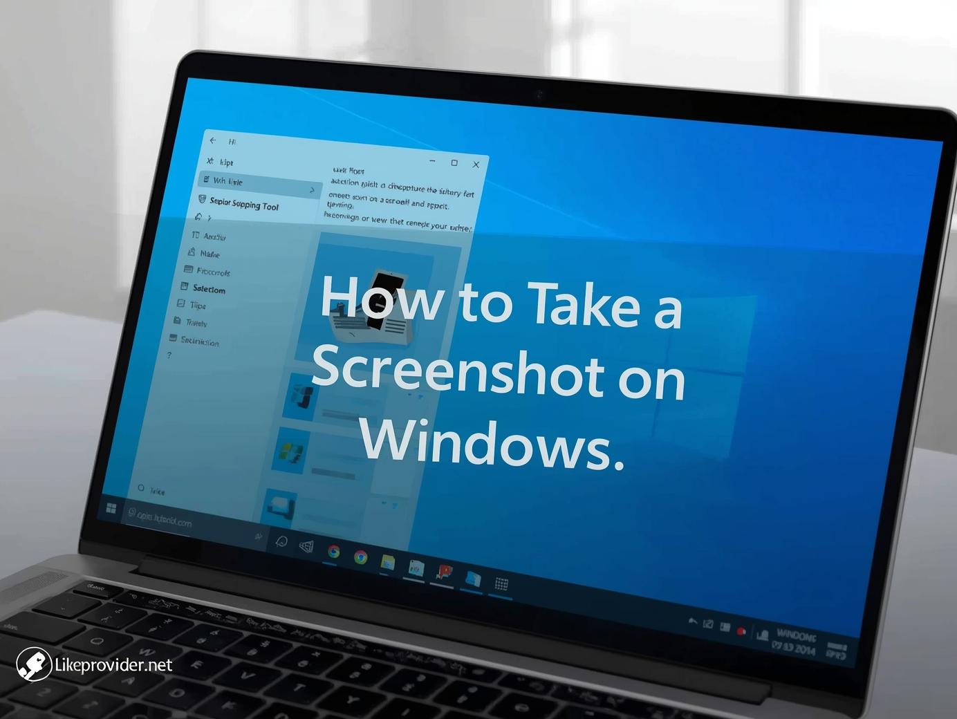 How to take a screenshot on Windows laptop using Snipping Tool – Windows 11 screen capture tutorial banner